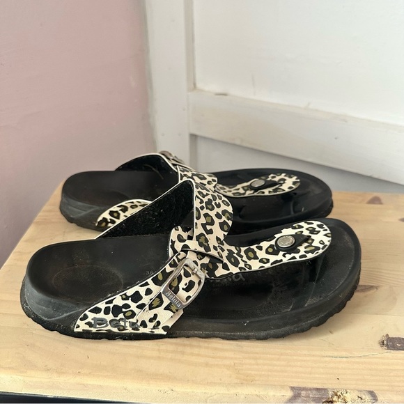 Betula by Birkenstock animal print Sandals Womens Size 7 - Picture 1 of 6